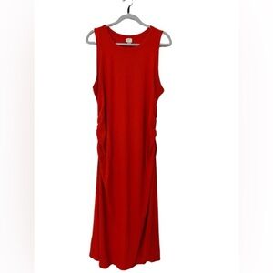 Elegant Red Sleeveless Dress